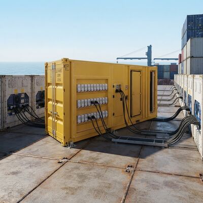 Refrigeration Vessel Power Pack 20pcs Reefer Socket Plugs generator 350 kW Marine Type Diesel Genset for reefer Container