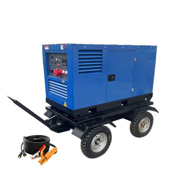 মোবাইল ট্রেলার 800A 400A 430A 500Amp ডিজেল ইঞ্জিন ওয়েল্ডিং মেশিন 2 x 2 জন ব্যক্তি ওয়েল্ডার জেনারেটর